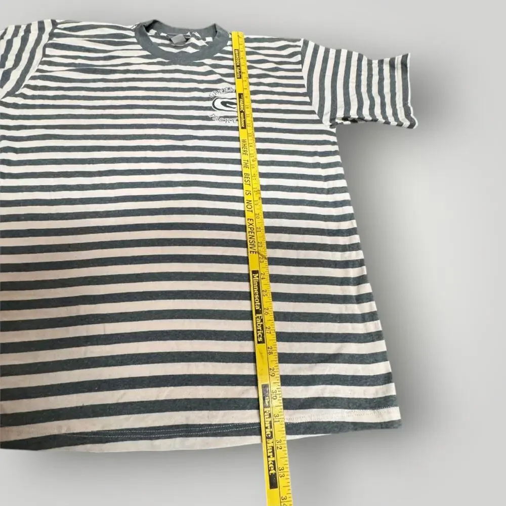 Vintage 1990s Lee Striped T-shirt Green Bay Packers Top NEW - Picture 3 of 6